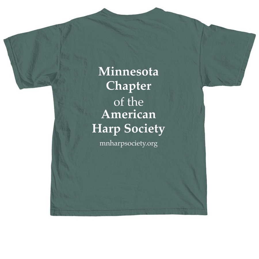 Apparel, a Blue Spruce Comfort Colors Unisex Tee (back-view)