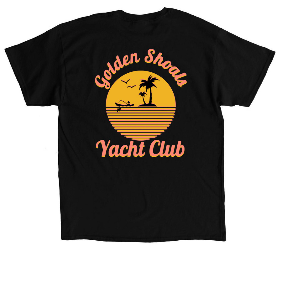 Golden Shoals 2023 Fishing Derby Classic, a Black Classic Unisex Tee (back-view)