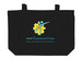 The 360 Tote of Hope, a Black Large Organic Cotton Tote Bag
