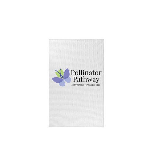 Pollinator Pathway Towel, a White Tea Towel