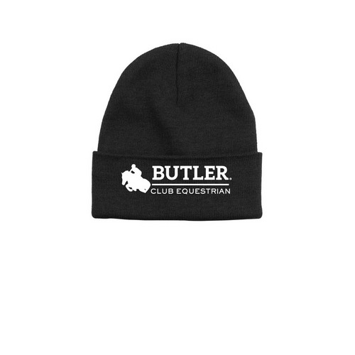 Butler University Club Equestrian, a Black Printed Base Camp Beanie