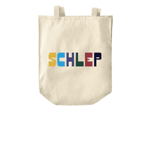 "Schlep" Everyday Tote, a Natural Over-the-Shoulder Shopping Tote Bag