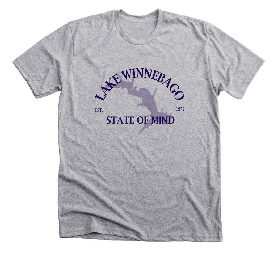STATE OF MIND, a Athletic Heather Premium Unisex Tee