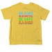 Classic Logo + Core Values (Toddlers), a Yellow Toddler Tee (back-view)