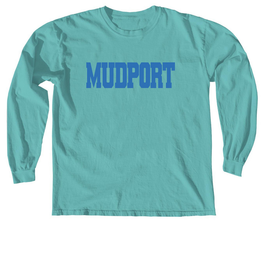 Blue Mudport&nbsp;, a Seafoam Comfort Colors Long Sleeve Tee
