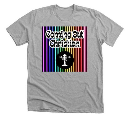 Coming Out Christian, a Athletic Heather Premium Unisex Tee