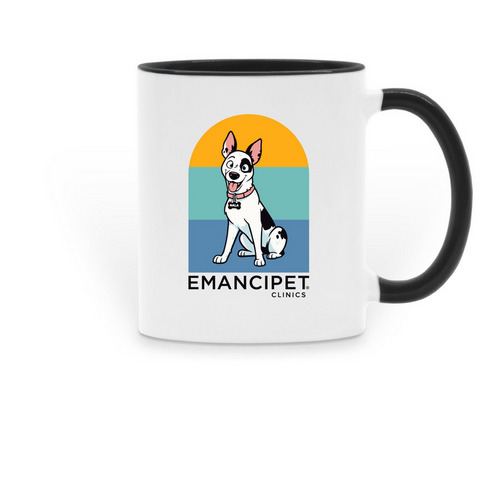 Nala Mugs, a Black Two-Tone Ceramic Mug