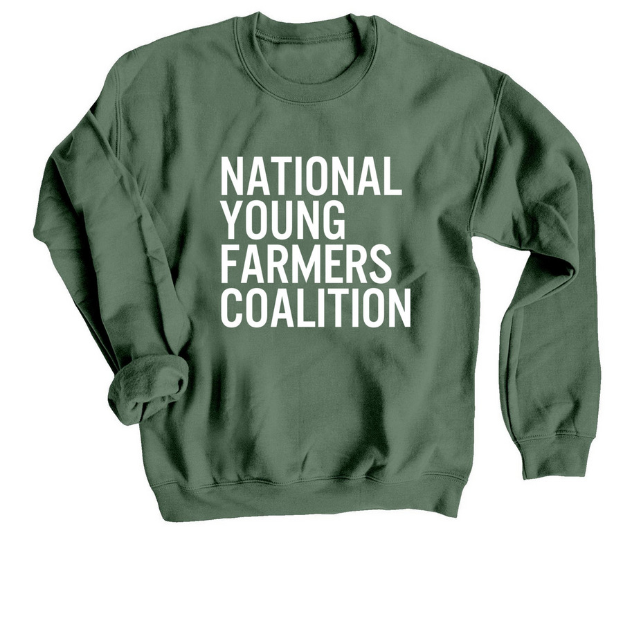 Young Farmers Classic Sweatshirt, a Military Green Crewneck Sweatshirt