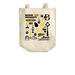 Brenau Community Tote, a Natural Over-the-Shoulder Shopping Tote Bag (back-view)