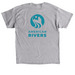 Life Depends on Rivers&nbsp;, a Sport Grey Classic Unisex Tee (back-view)