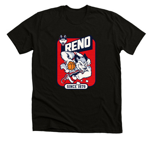 Huskies Comic Book, a Solid Black Blend Premium Unisex Tee