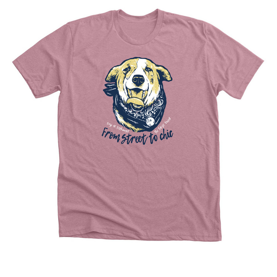 2017 DoD Mascot, Tanzie, a Heather Orchid Premium Unisex Tee