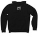Infamous PodMobb, a Black Premium Pullover Hoodie (back-view)