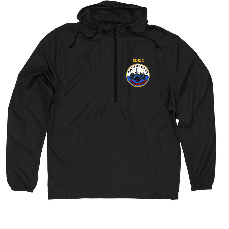 Personalized Windbreaker, a Black Quarter-Zip Windbreaker