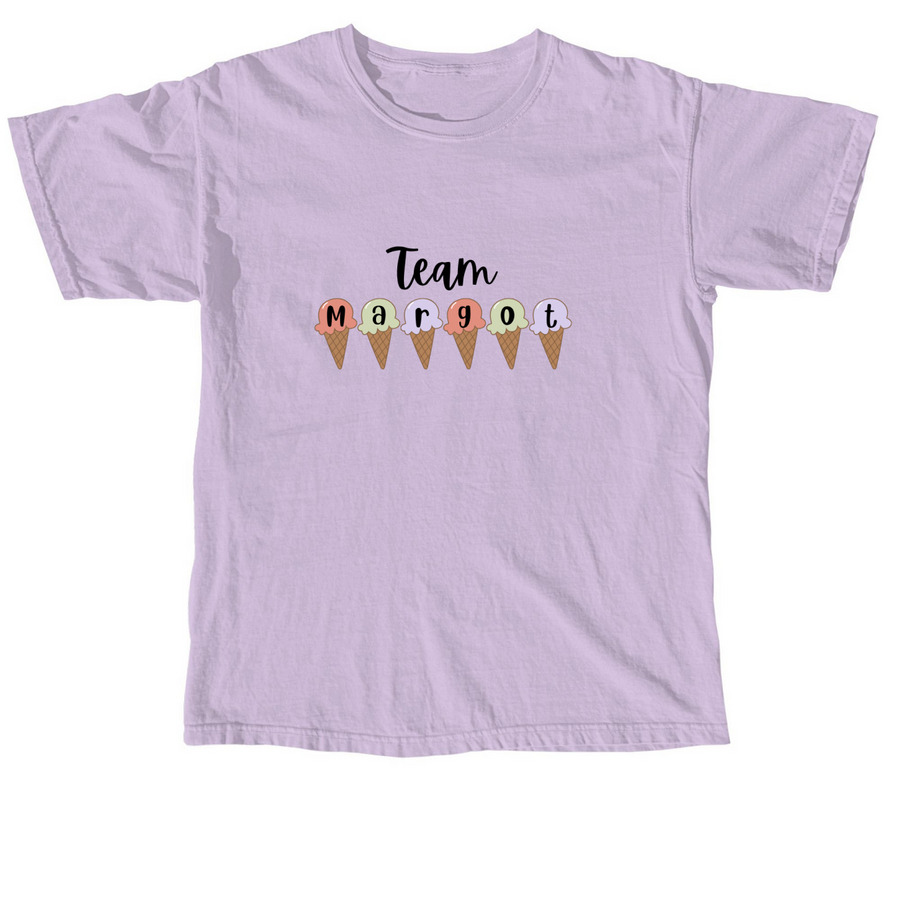 Team Margot Ann, a Orchid Comfort Colors Unisex Tee