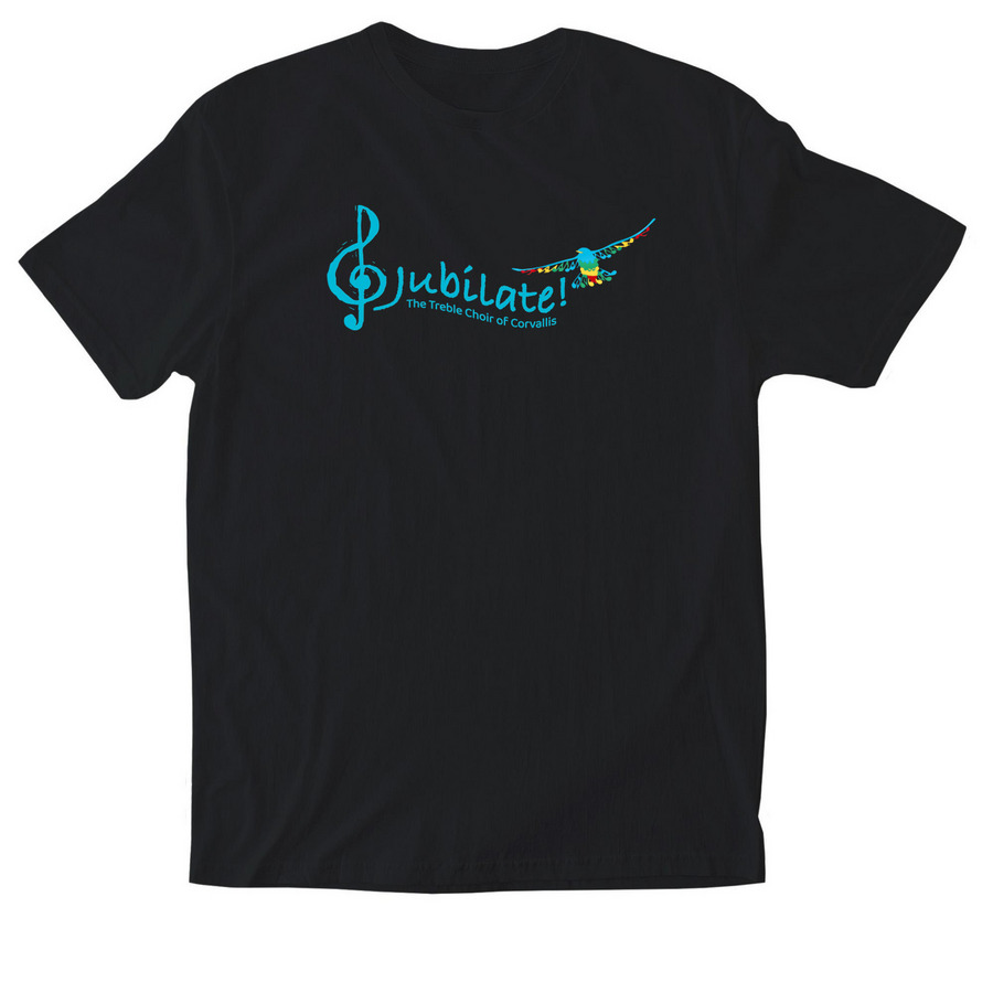 2026 - Jubilate! Treble Choir Concert Tee, a Black Softstyle Cotton Tee