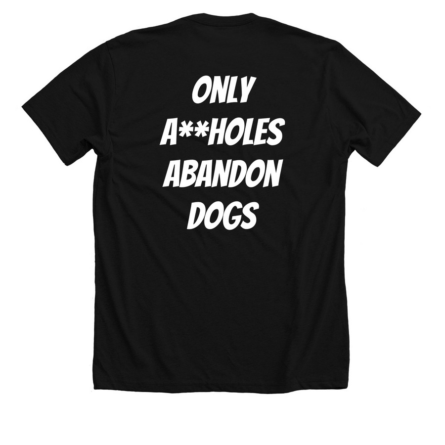A**holes, a Solid Black Blend Premium Unisex Tee (back-view)
