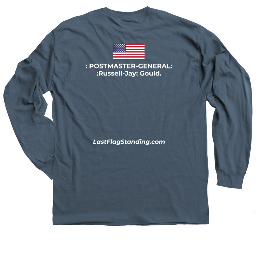 : WE-STAND WITH THE CHIEF., a Indigo Classic Long Sleeve Tee (back-view)