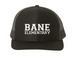 HESL Bane Hat, a Black Printed Snapback Trucker Cap