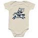 Go Mustangs Infant Onesie, a Natural Infant Onesie