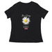 Be a Daisy, a Black Women's Relaxed V-Neck Tee
