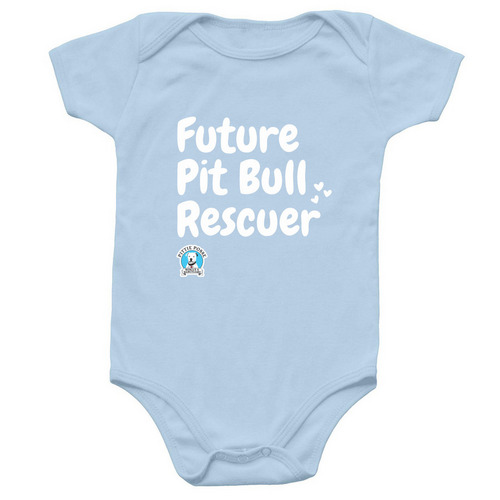 Infant Future Pit Bull Rescuer&nbsp;, a Light Blue Infant Onesie