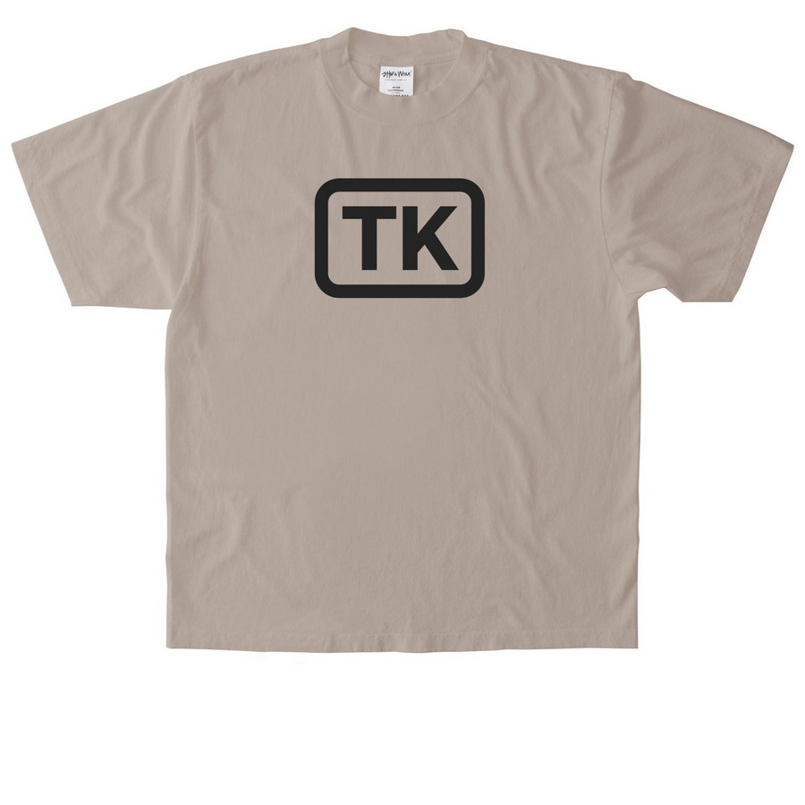 TK Merch, a Oatmeal Heavyweight Garment Dye Tee