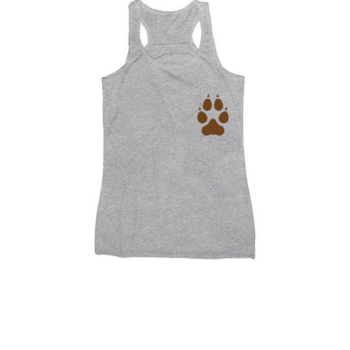 American Red Wolf Conservation, a Athletic Heather Women's Racerback