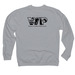 Walden's Puddle Logo, a Grey Heather Midweight Crewneck Sweatshirt