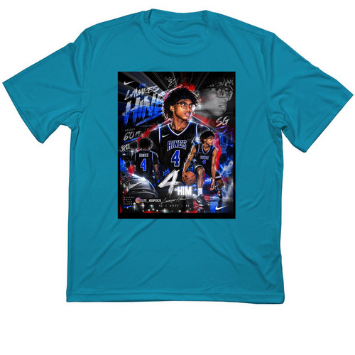 LH4 X HOOPER OF GOD TEE, a Atomic Blue Classic Performance Tee