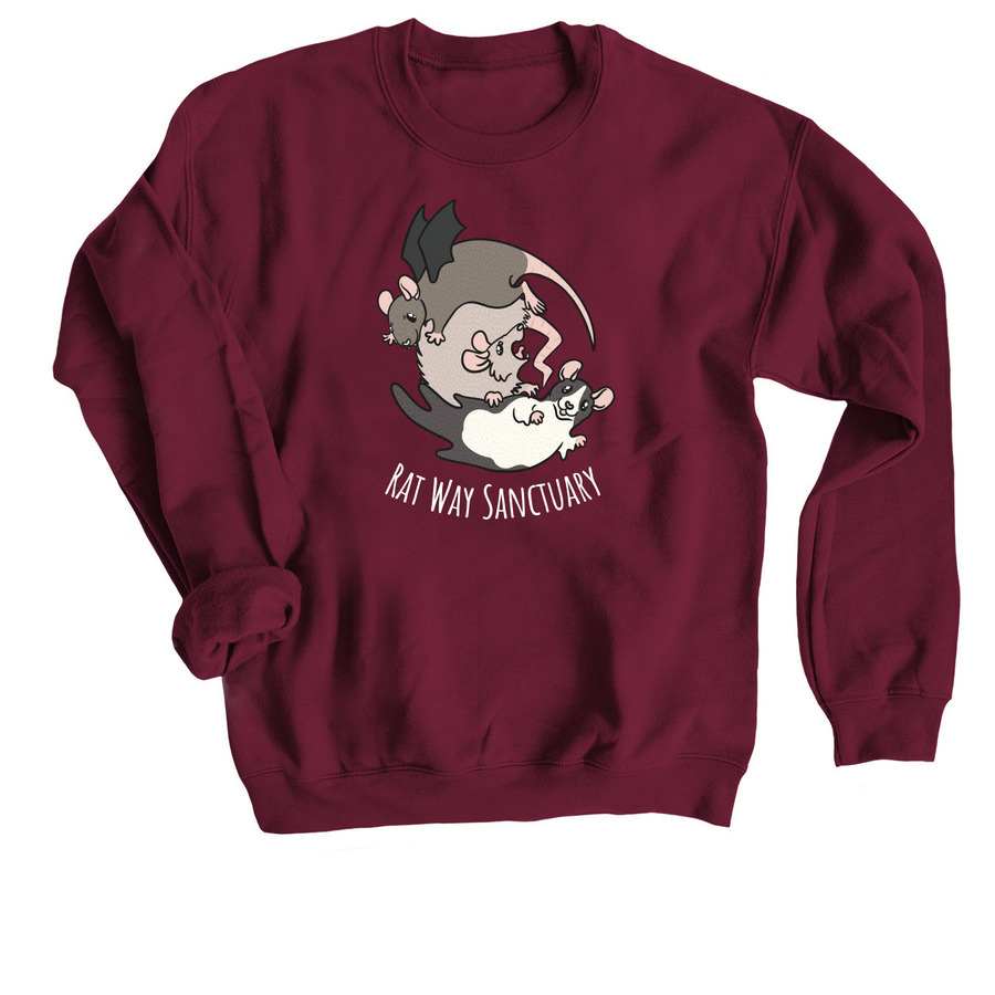 Halloween Edition: Lily, Blaine, & Rune, a Maroon Crewneck Sweatshirt