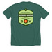 Texas BOW Logo, a Heather Forest Premium Unisex Tee (back-view)