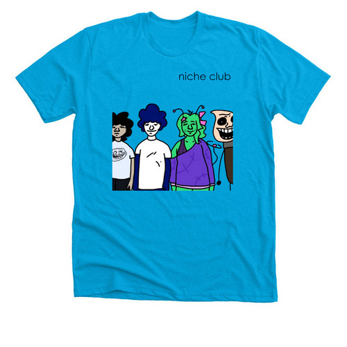 Niche Club Collection, a Neon Blue Premium Unisex Tee