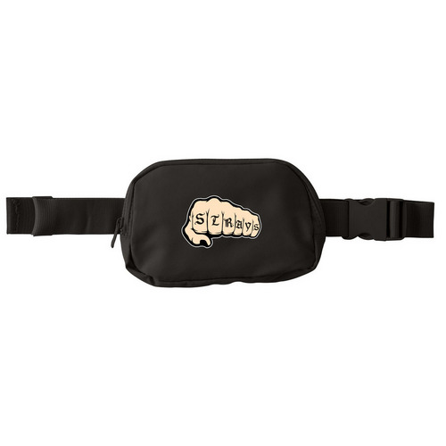 Knuckles, a Deep Black Matte Hip Pack
