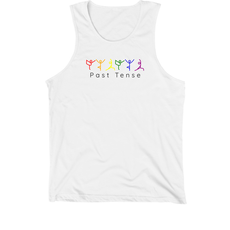 Pride in Every Pose, a White Premium Cotton Tank