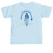 Blue Corn Baddie, a Chambray Comfort Colors Unisex Tee (back-view)