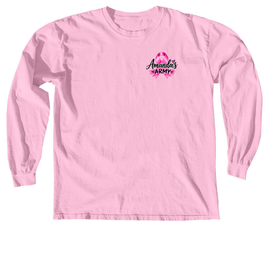 Amanda's Army, a Blossom Comfort Colors Long Sleeve Tee