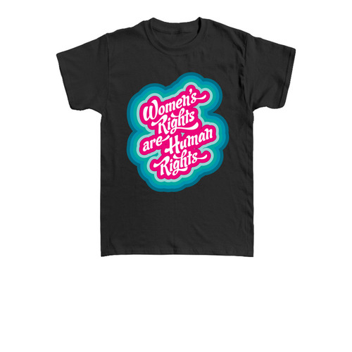 Women's Rights are Human Rights toddler shirt, a Black Toddler Tee