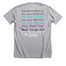 No Story Should Go Unfinished, a Athletic Heather Premium Unisex Tee (back-view)