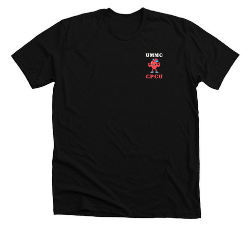 Healthy Hearts, a Solid Black Blend Premium Unisex Tee