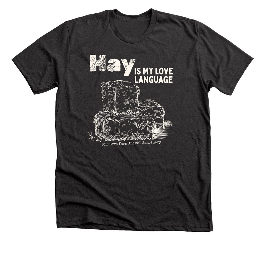 Hay Love Shirts, a Dark Grey Heather Premium Unisex Tee