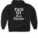 F ICE FREE PALESTINE, a Black Gildan Softstyle Pullover Hoodie