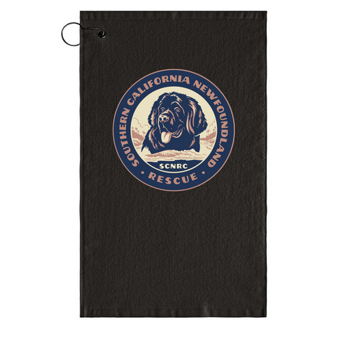 $9.99 - Newfie Drool Towel, a Black Golf Towel