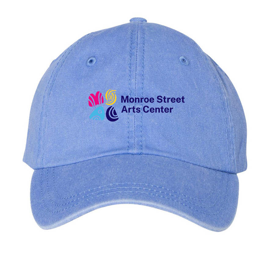 Hats, a Periwinkle Printed Pigment Dye Baseball Cap