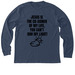 Jesus is the Co-Signer, a Heather Navy Premium Long Sleeve Tee