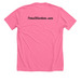 Yarn Collector., a Neon Pink Premium Unisex Tee (back-view)