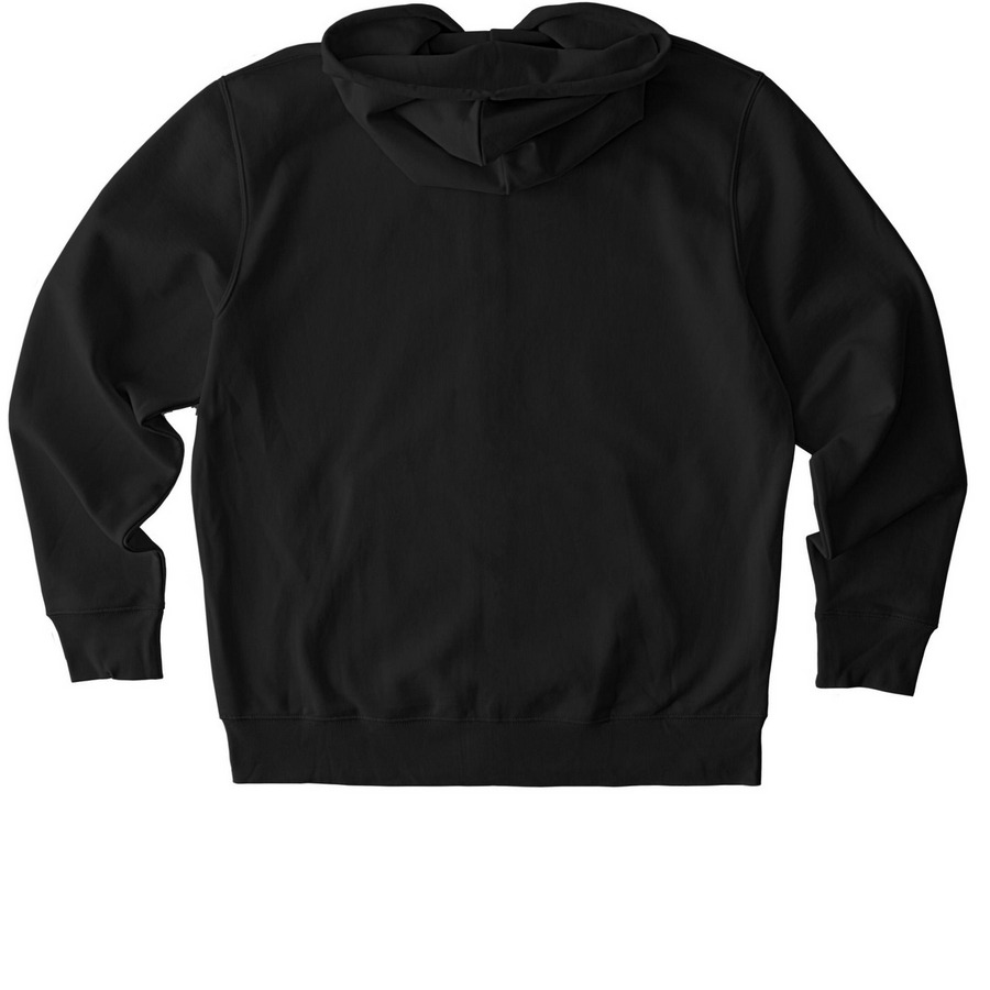 #MEAction Heart Logo Zip-up Hoodie, a Black Stanley/Stella Unisex Cultivator 2.0 Zip Up Pullover Hoodie (back-view)