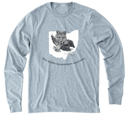 Classic OWRA Logo, a I Like You Blue Allmade Eco Triblend Long Sleeve Tee