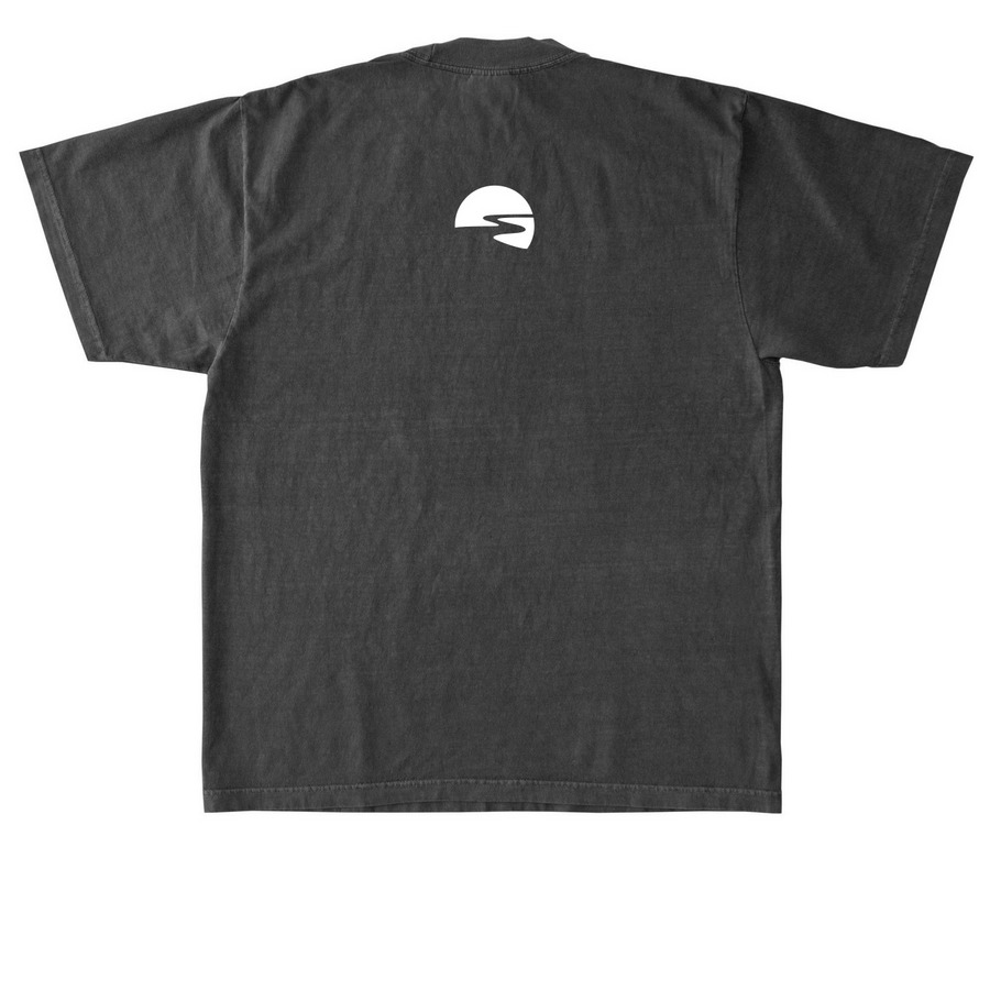Jesus Loves Norman, a Shadow Heavyweight Garment Dye Tee (back-view)