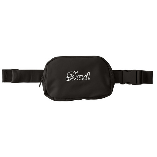 The Dad Pack, a Deep Black Matte Hip Pack